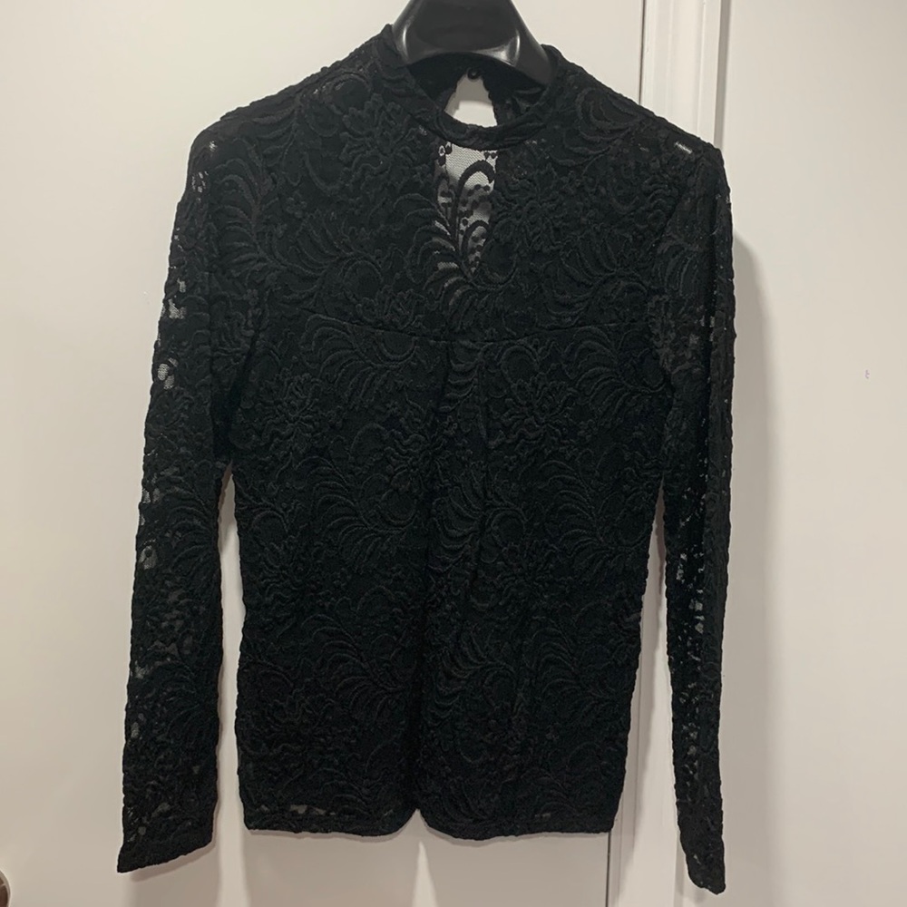 Abercrombie & Fitch black lace top